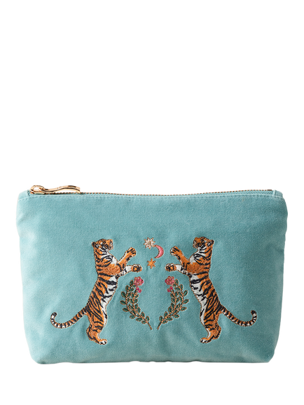 Elizabeth Scarlett Celestial Tiger Mini Pouch, Light Blue, Light Blue
