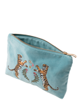 Elizabeth Scarlett Celestial Tiger Mini Pouch, Light Blue