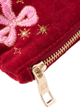 Elizabeth Scarlett Dazzling Bow Pouch, Pink