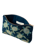 Elizabeth Scarlett Turtle Marine Pouch, Navy