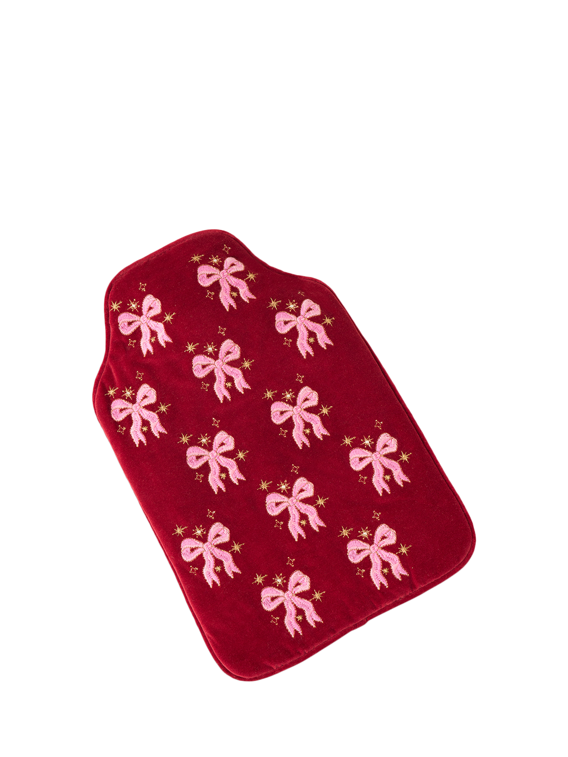 Elizabeth Scarlett Dazzling Bow Hot Water Bottle, Pink