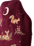 Elizabeth Scarlett Enchanted Woodland Hot Water Bottle, Ruby
