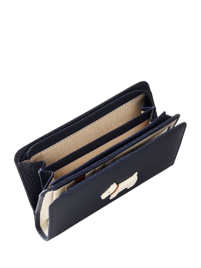 Product image 4 of 4, which shows Radley Loyal Radley Leather Medium Bifold Purse, Ink