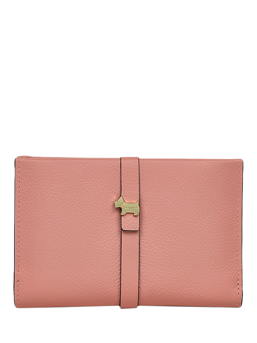 Product image 1 of 4, which shows Radley Sandler Way Leather Medium Bifold Purse, Sienna Pink