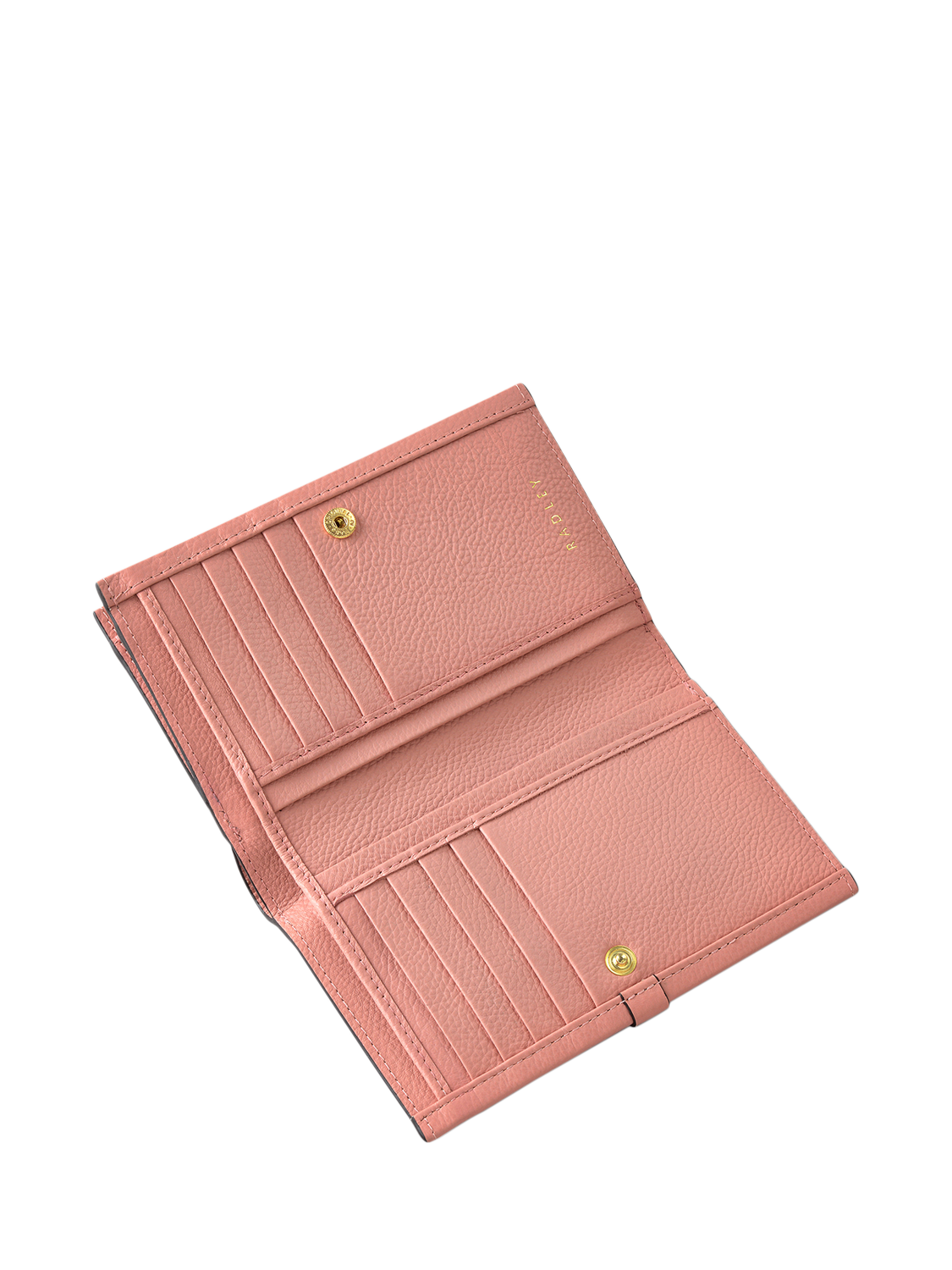 Product image 3 of 4, which shows Radley Sandler Way Leather Medium Bifold Purse, Sienna Pink