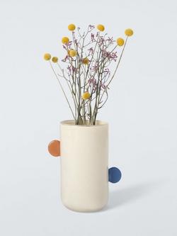 John Lewis Irregular Ear Glass Vase, H23.5cm, Tri Colour - view 2, Tri Colour