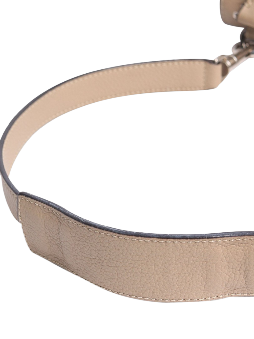 Product image 10 of 10, which shows Pre-loved CELINE Trapeze Leather and Suede Grab Bag, Khaki
