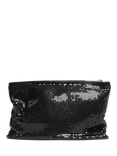 Pre-loved CELINE Leather Chainmail Pouch, Black