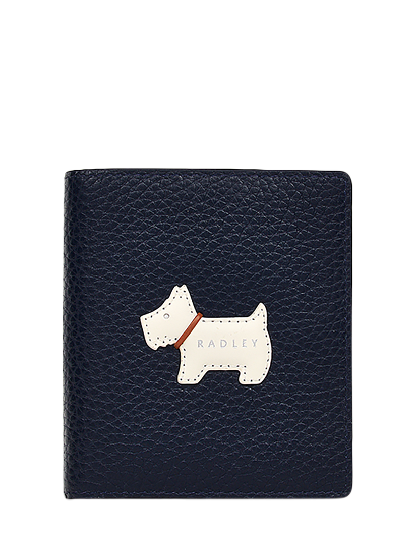 Product image 1 of 3, which shows Radley Loyal Radley Leather Small Bifold Card Holder, Ink