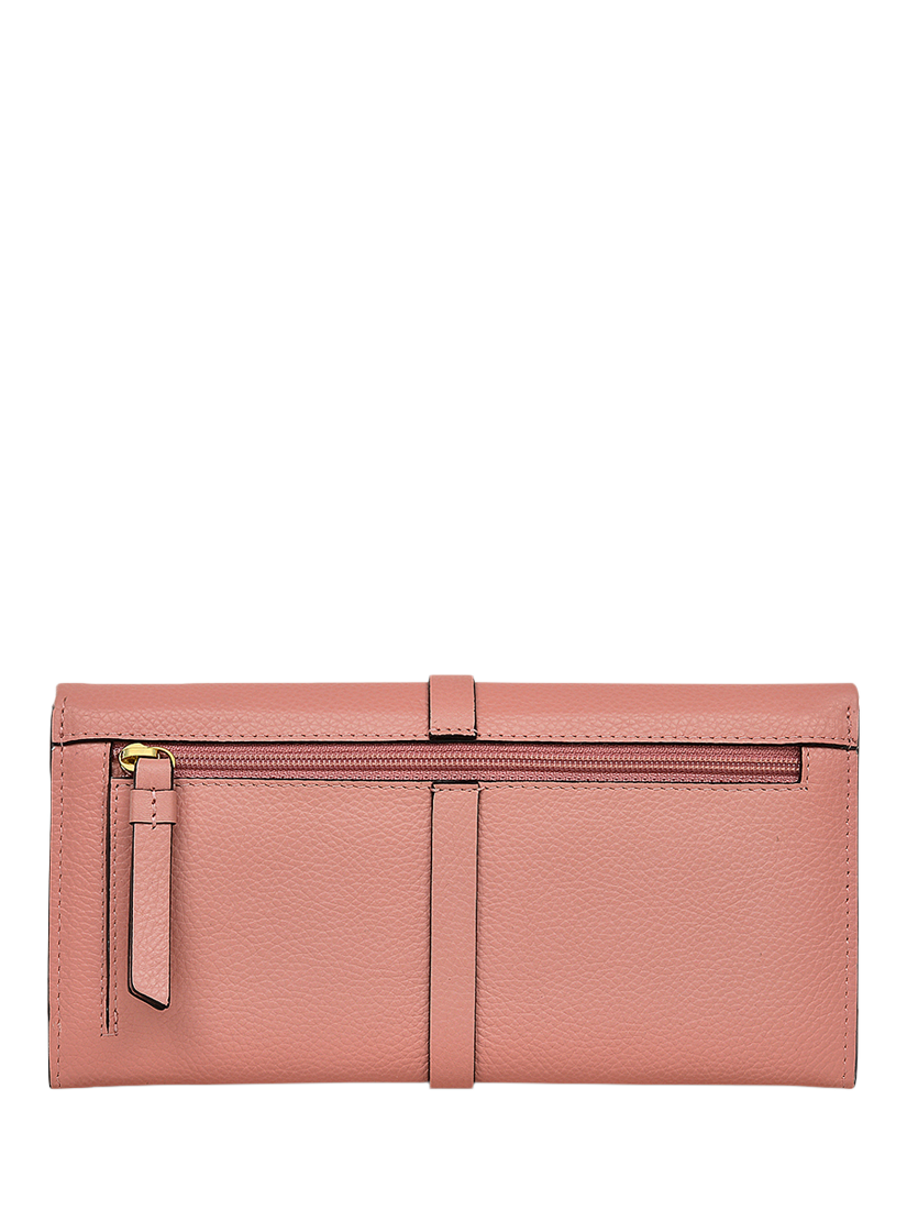 Product image 2 of 4, which shows Radley Sandler Way Leather Large Flapover Matinee Purse, Sienna Pink