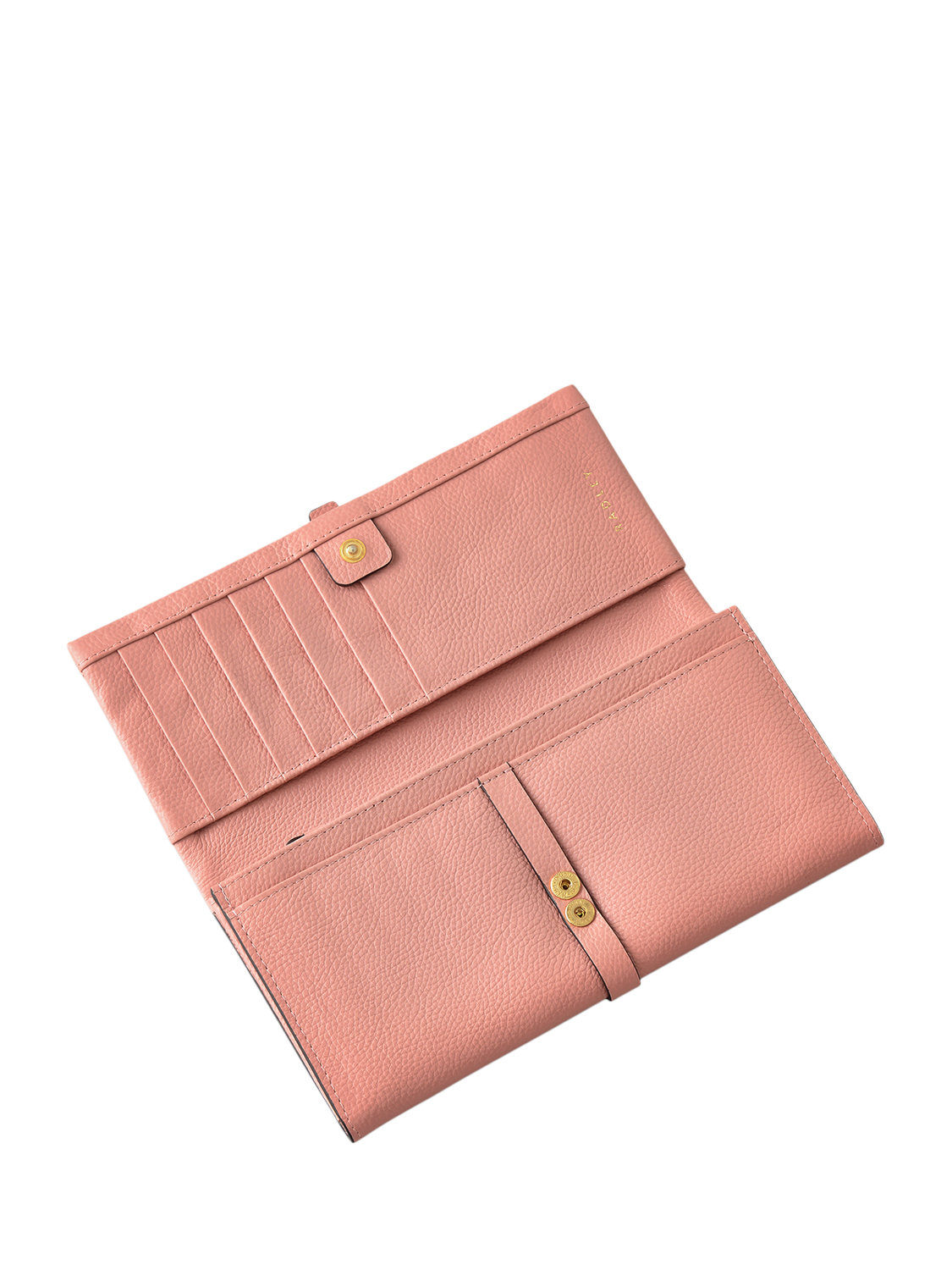 Product image 3 of 4, which shows Radley Sandler Way Leather Large Flapover Matinee Purse, Sienna Pink