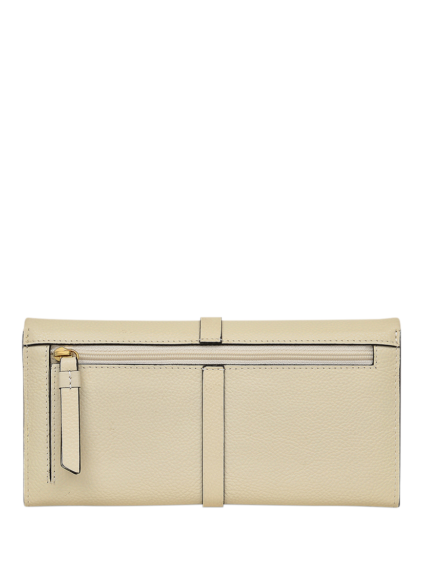Product image 2 of 4, which shows Radley Sandler Way Leather Large Flapover Matinee Purse, Chalk