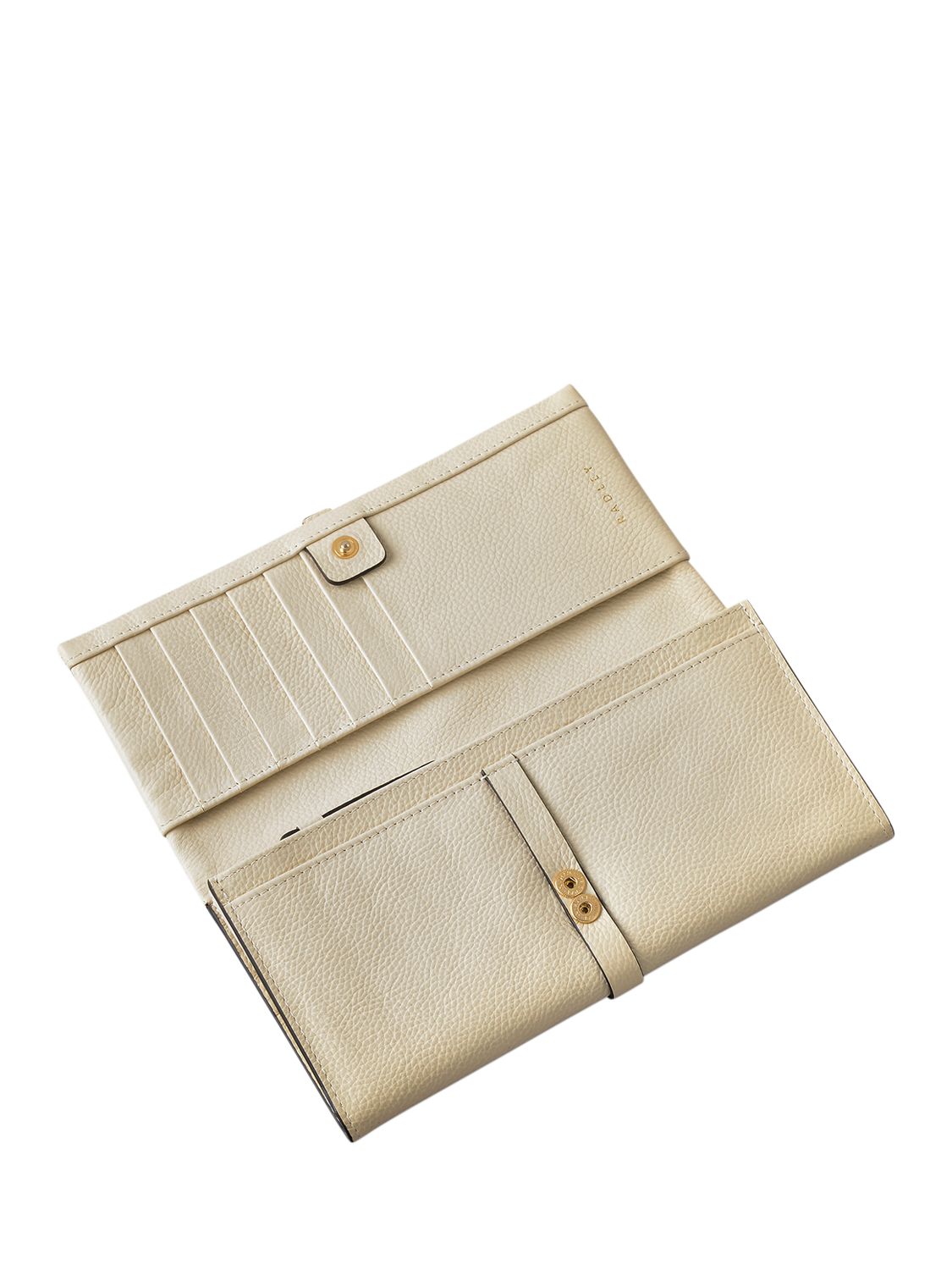 Product image 3 of 4, which shows Radley Sandler Way Leather Large Flapover Matinee Purse, Chalk