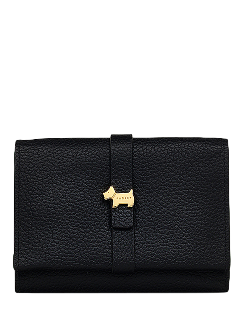 Product image 1 of 4, which shows Radley Sandler Way Leather Small Trifold Purse, Black
