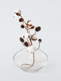 John Lewis Wide Urn Glass Vase, H14cm, Clear - view 2, Clear