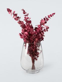 John Lewis Tall Oval Glass Vase, H32cm, Clear - view 2, Clear