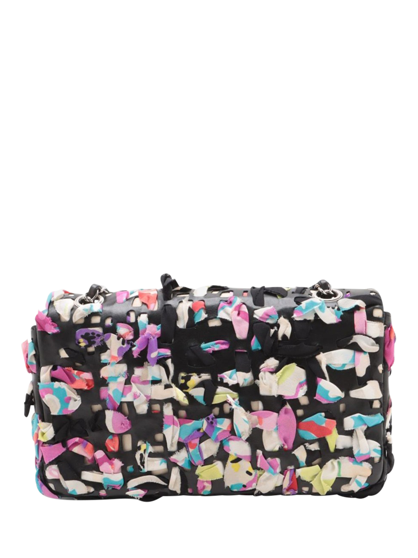 Product image 2 of 10, which shows Pre-loved CHANEL 2010 Classic Single Flap Leather Shoulder Bag, Black