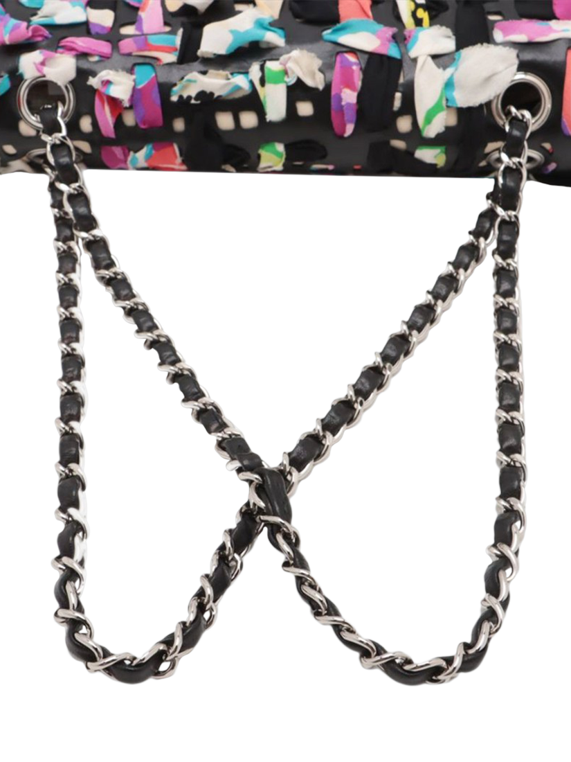Product image 5 of 10, which shows Pre-loved CHANEL 2010 Classic Single Flap Leather Shoulder Bag, Black