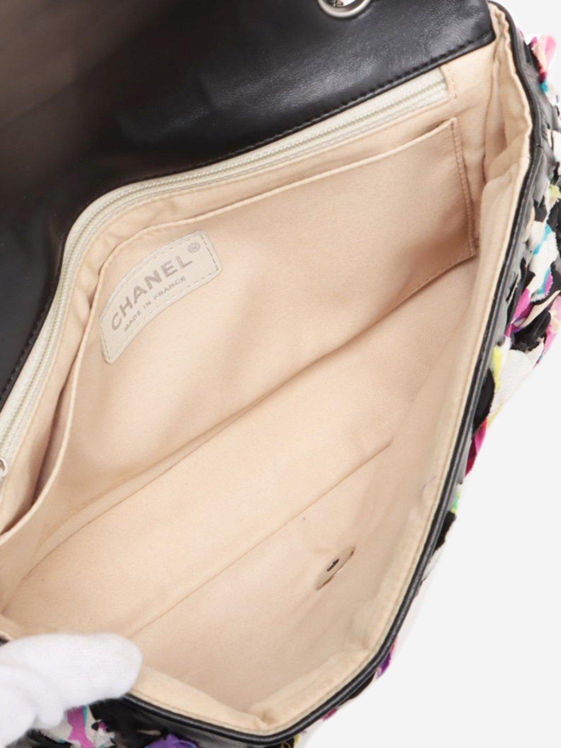 Product image 7 of 10, which shows Pre-loved CHANEL 2010 Classic Single Flap Leather Shoulder Bag, Black