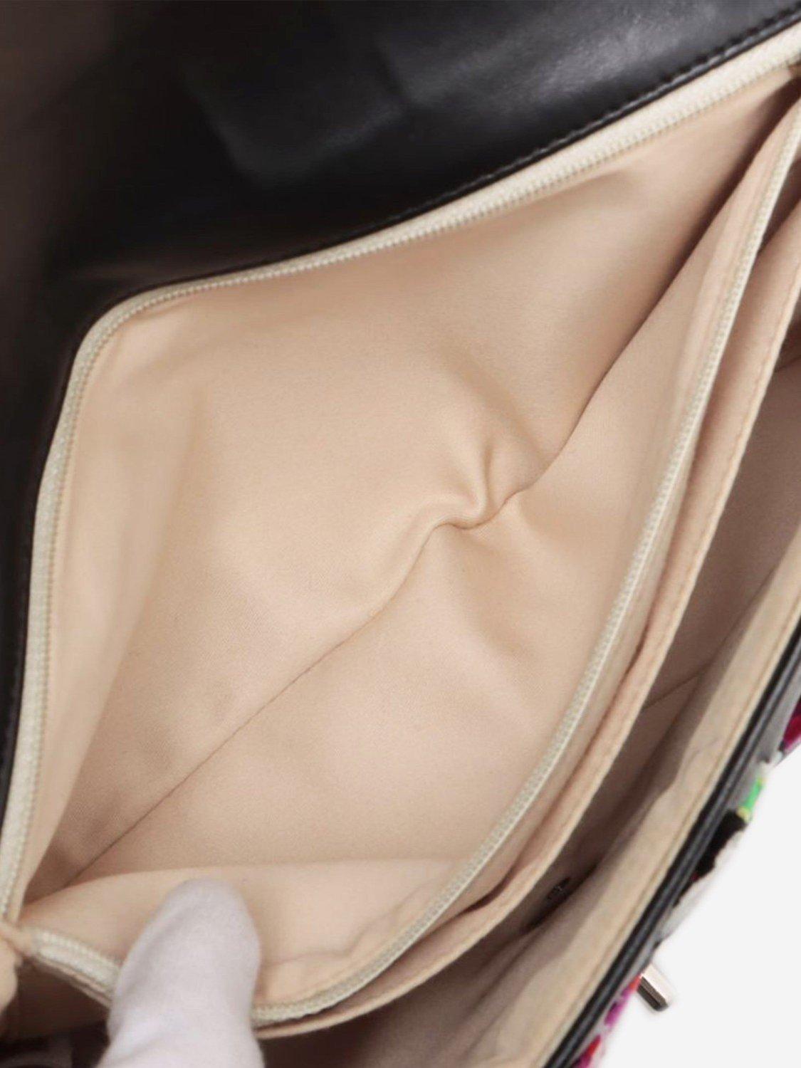 Product image 9 of 10, which shows Pre-loved CHANEL 2010 Classic Single Flap Leather Shoulder Bag, Black