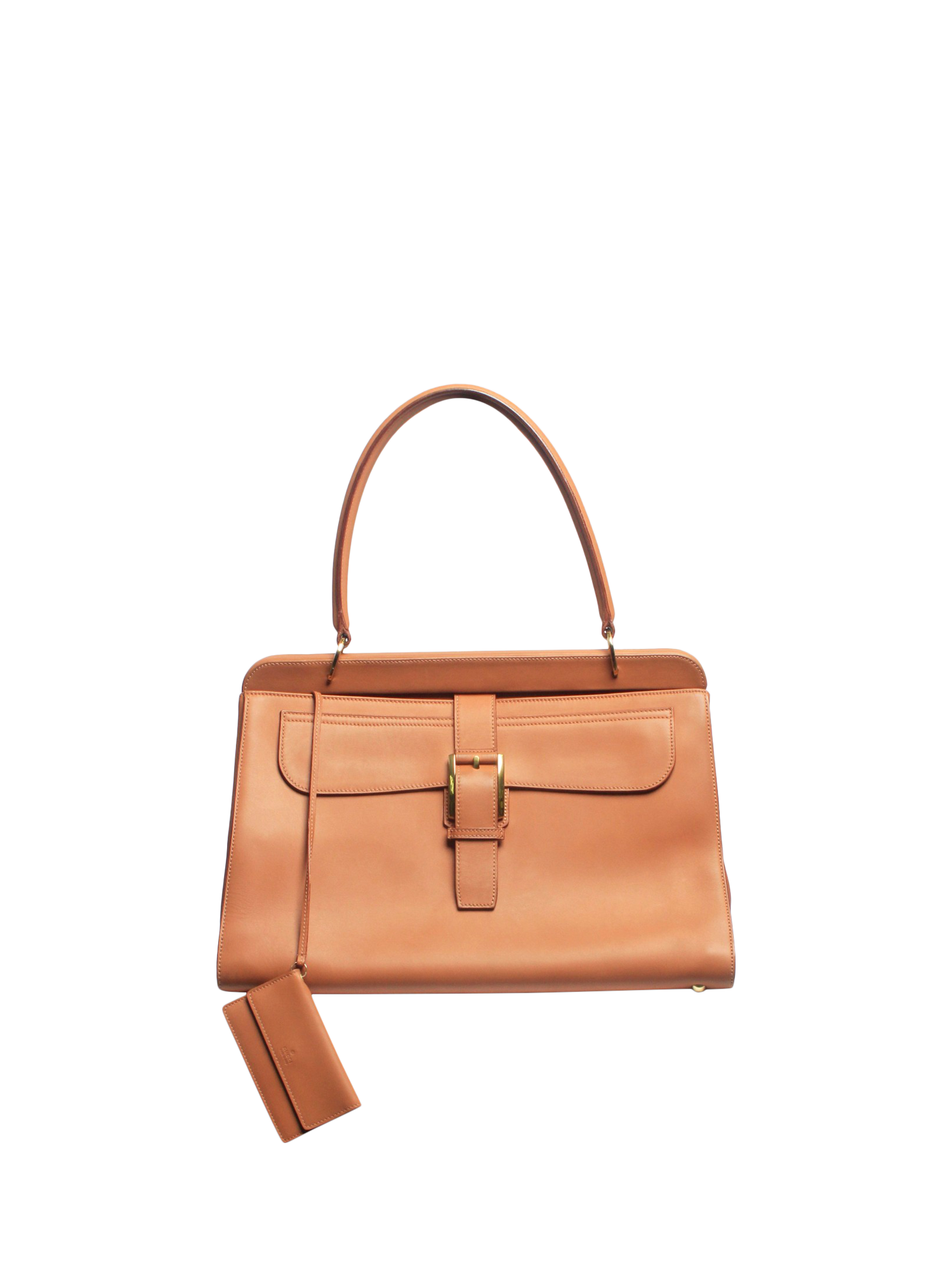 Pre-loved GUCCI Leather Briefcase Bag, Brown