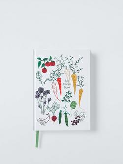 John Lewis X Deliciously Ella Vegetable Blank Recipe Book, Green, Green