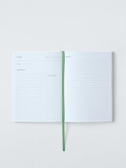 John Lewis X Deliciously Ella Vegetable Blank Recipe Book, Green - view 2, Green