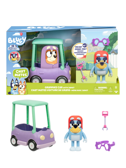 Bluey Granny, Car & Janet Chat Mates Play Set - view 2, Multi