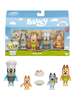 Bluey Pavlova Chef Figure Play Set, Multi