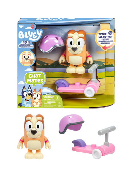 Bluey S13 Chat Mates Figure & Accessory Scooter Bingo - view 2, Multi