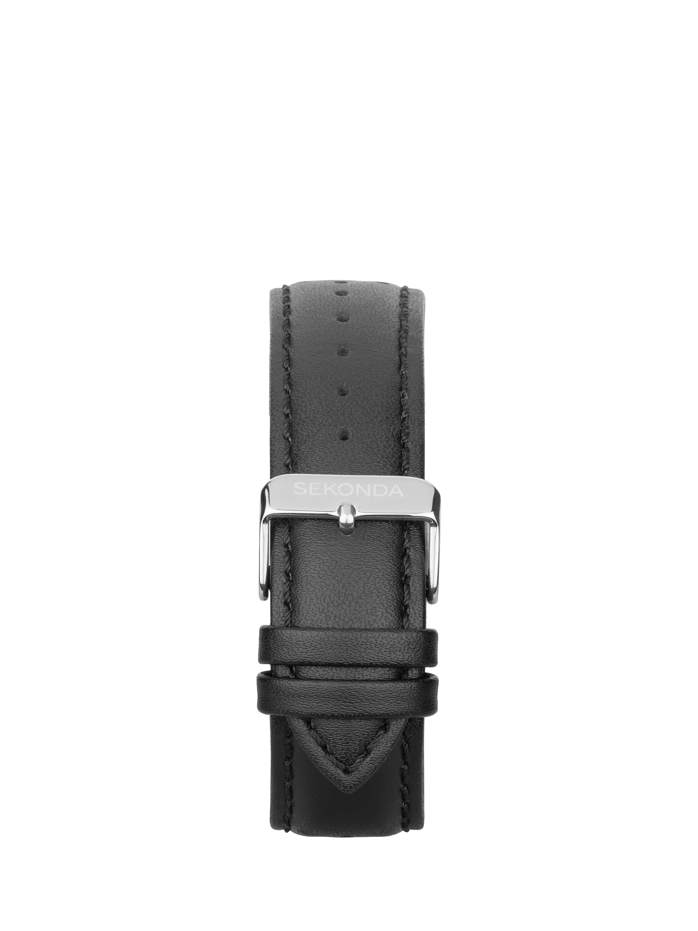 Product image 4 of 5, which shows Sekonda 30063 Men's Stainless Steel Leather Strap Sports Watch