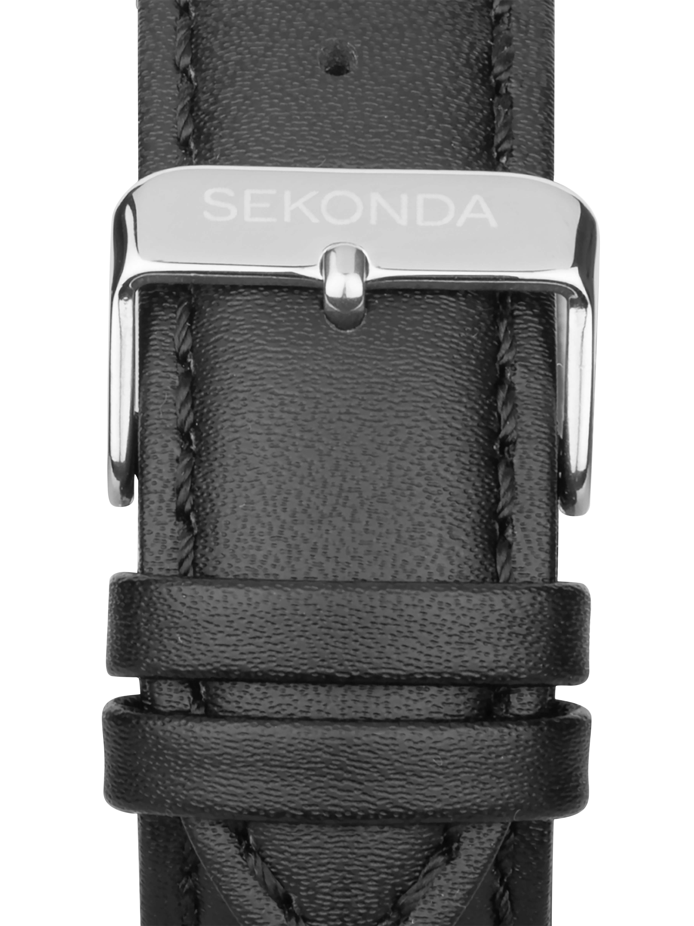Product image 5 of 5, which shows Sekonda 30063 Men's Stainless Steel Leather Strap Sports Watch