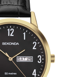 Sekonda 30184 Men's Easy Reader Leather Strap Watch