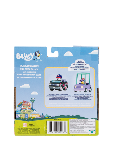Bluey 4WD Vehicle with Bluey Figure - view 2, Multi