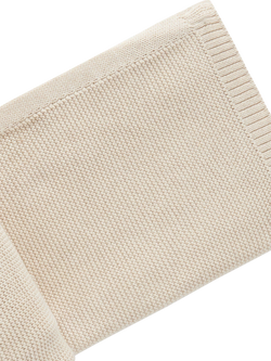 Purebaby Baby Cotton Essentials Blanket, Wheat Melange - view 2, Wheat Melange
