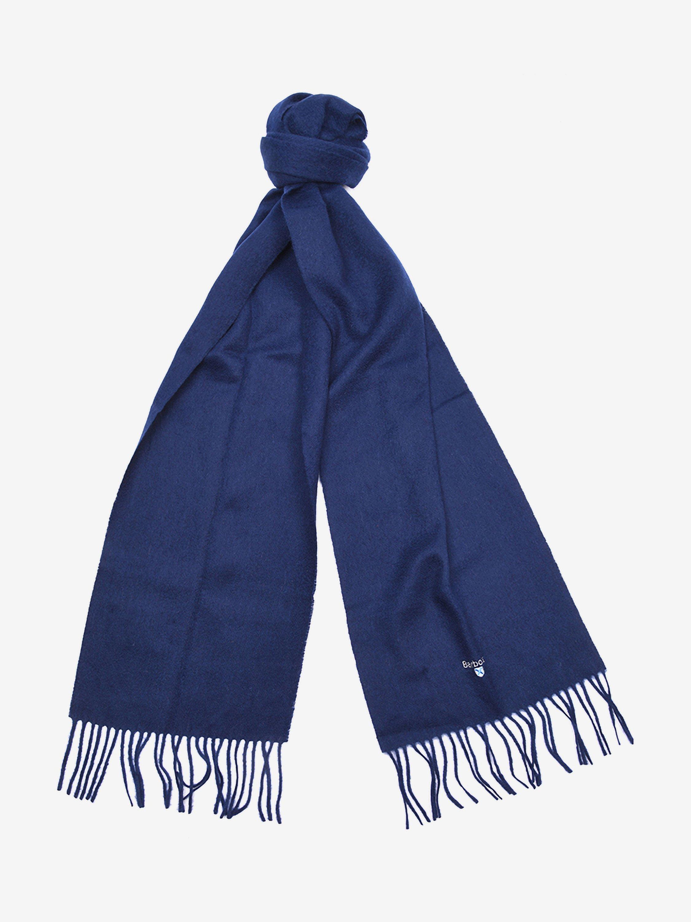 Barbour Lambswool Scarf, Navy