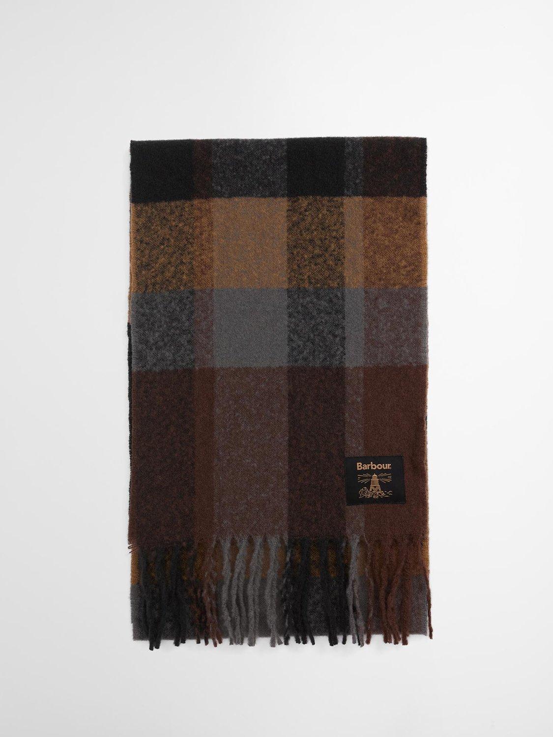 Product image 2 of 6, which shows Barbour Westerdale Check Scarf, Midnight Oak