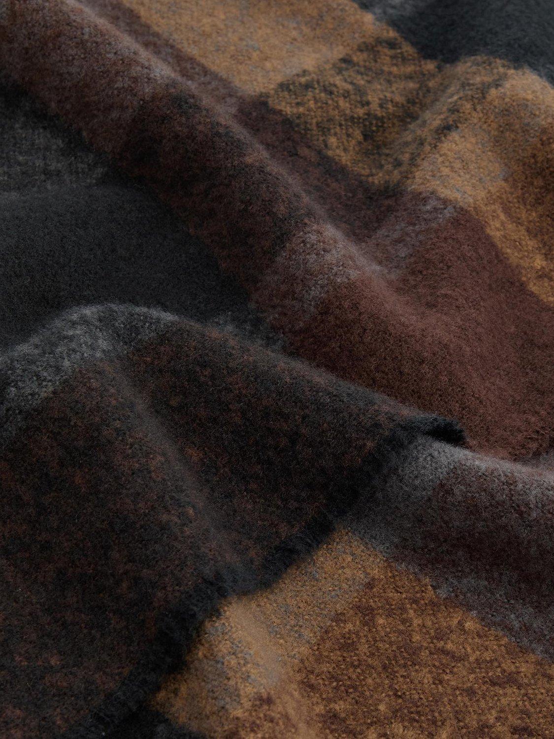 Product image 6 of 6, which shows Barbour Westerdale Check Scarf, Midnight Oak
