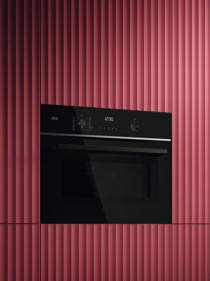 AEG TK6NK501B Built In 6000 CombiQuick Microwave and Built-in Oven, Black - view 2, Black
