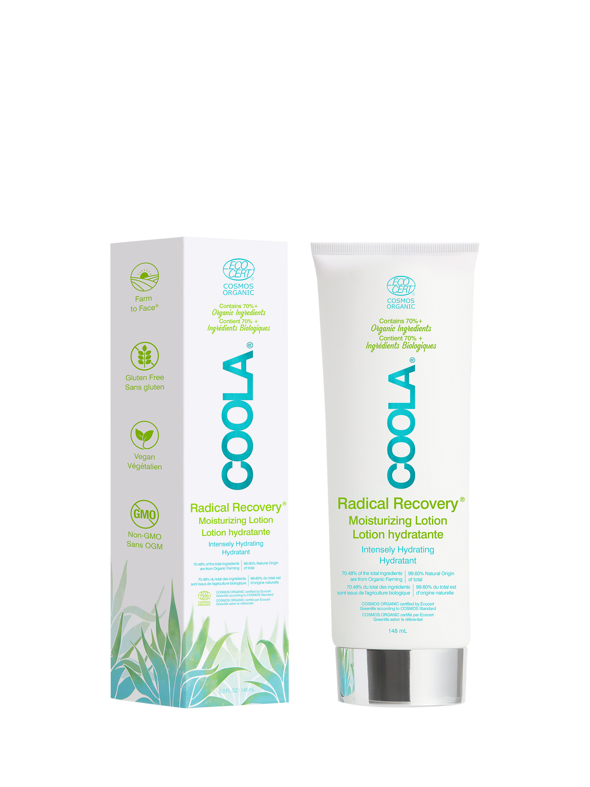 Product image 1 of 2, which shows COOLA Radical Recovery® After-Sun Moisturising Lotion, 148ml