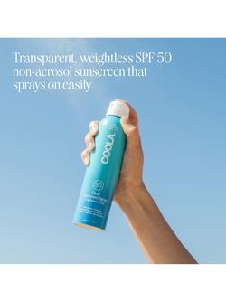 COOLA Clear Sunscreen Spray SPF 50, Fragrance Free, 177ml - view 2, 