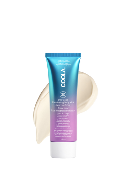 COOLA Dew Good Illuminating Body Melt Lotion SPF 30, 100ml, 