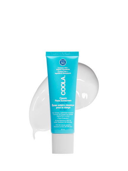 COOLA Face Sunscreen Lotion Fragrance Free SPF 50, 50ml, 