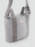 Mango Floral Cotton Maternity Shoulder Bag, Grey