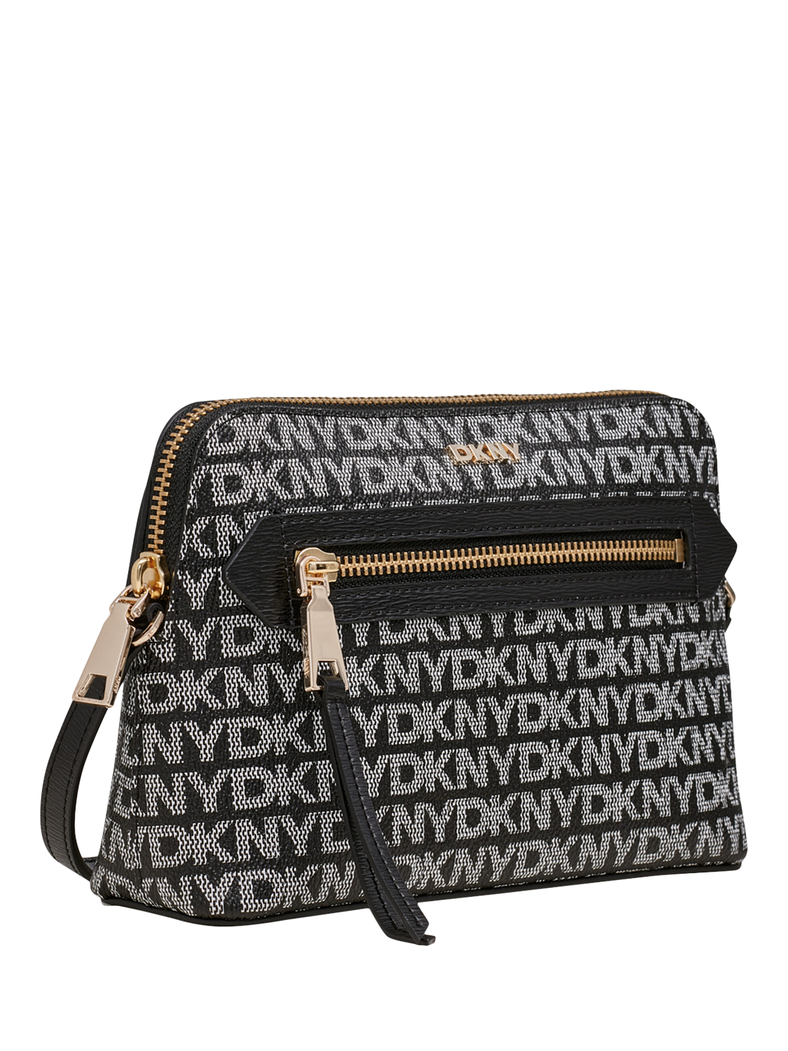 Product image 2 of 4, which shows DKNY Bryant Park Dome Crossbody Bag, Black/Grey