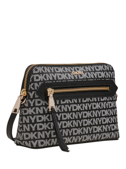 DKNY Bryant Avenue Dome Logo Crossbody Bag - view 2, Black/Grey