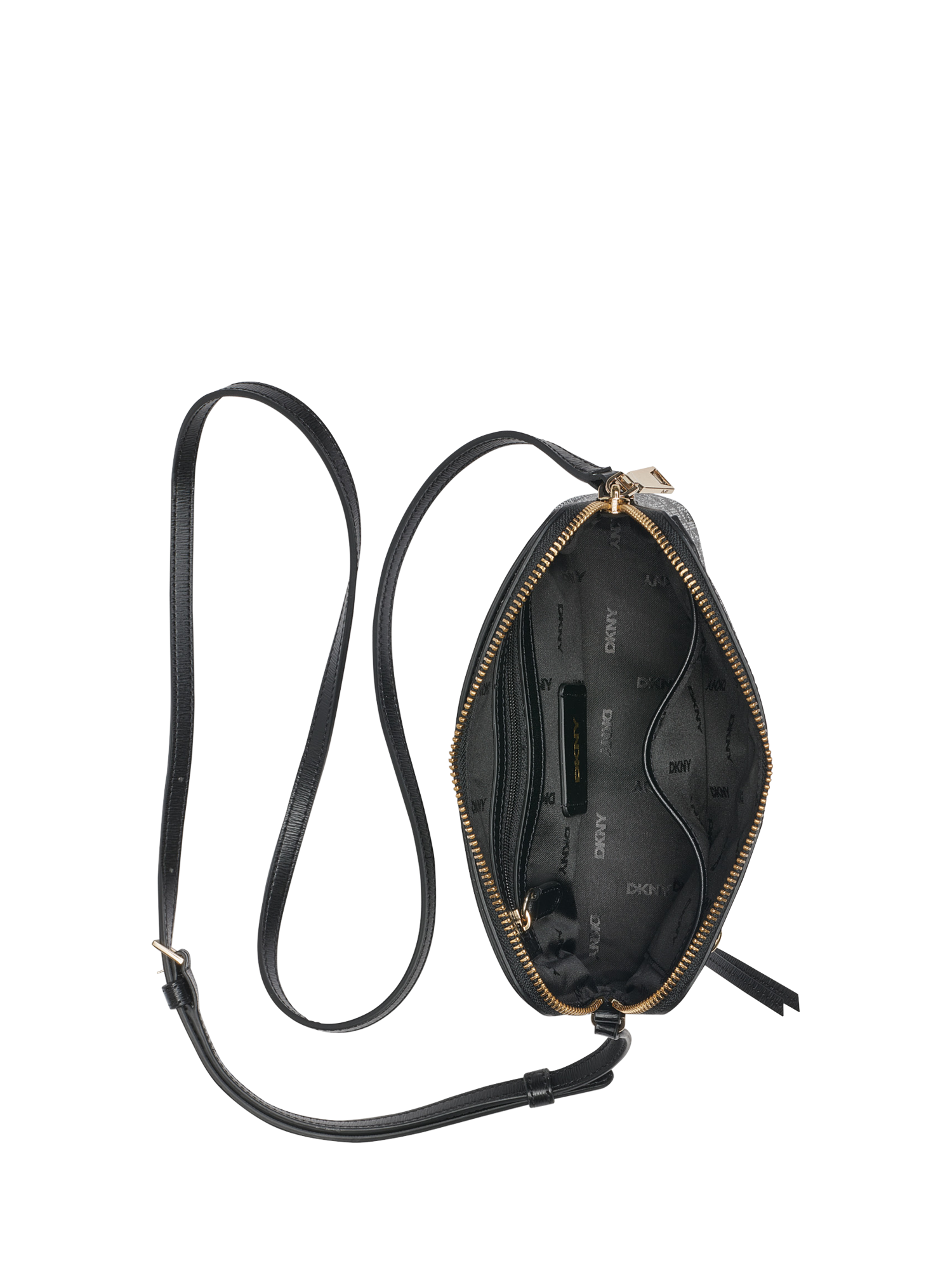 Product image 3 of 4, which shows DKNY Bryant Park Dome Crossbody Bag, Black/Grey