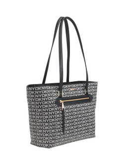DKNY Bryant Avenue Medium Logo Tote Bag - view 2, Black/Grey