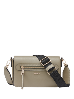 DKNY Bryant Avenue Leather Crossbody Bag, Khaki, Khaki