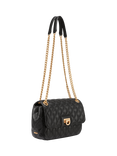 DKNY Finley Leather Quilted Cross Body Bag, Black